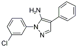 1-(3-CHLOROPHENYL)-4-PHENYL-1H-PYRAZOL-5-AMINE Struktur