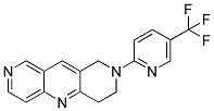 2-[5-(TRIFLUOROMETHYL)PYRIDIN-2-YL]-1,2,3,4-TETRAHYDROPYRIDO[4,3-B][1,6]NAPHTHYRIDINE Struktur