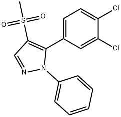 5-(3,4-DICHLOROPHENYL)-1-PHENYL-1H-PYRAZOL-4-YL METHYL SULFONE Struktur