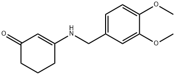 3-(((3,4-DIMETHOXYPHENYL)METHYL)AMINO)CYCLOHEX-2-EN-1-ONE Struktur