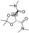 (4R,5R)-4,5-DI(DIMETHYLAMINOCARBONYL)-2,2-DIMETHYLDIOXOLANE Struktur