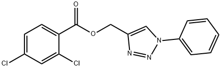 (1-PHENYL-1H-1,2,3-TRIAZOL-4-YL)METHYL 2,4-DICHLOROBENZENECARBOXYLATE Struktur