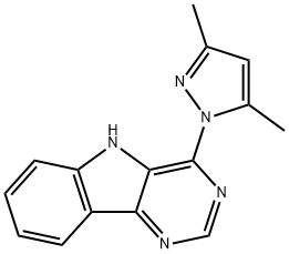 4-(3,5-DIMETHYL-1H-PYRAZOL-1-YL)-5H-PYRIMIDO[5,4-B]INDOLE Struktur