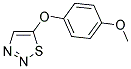 4-METHOXYPHENYL 1,2,3-THIADIAZOL-5-YL ETHER Struktur