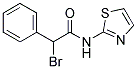 2-BROMO-2-PHENYL-N-(1,3-THIAZOL-2-YL)ACETAMIDE Struktur