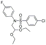 N1-(2,2-DIETHOXYETHYL)-N1-(4-FLUOROPHENYL)-4-CHLOROBENZENE-1-SULFONAMIDE Struktur