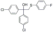 1,1-BIS(4-CHLOROPHENYL)-2-[(4-FLUOROPHENYL)SULFANYL]-1-ETHANOL Struktur