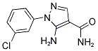 5-AMINO-1-(3-CHLOROPHENYL)-1H-PYRAZOLE-4-CARBOXAMIDE Struktur