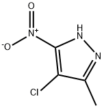 4-CHLORO-5-METHYL-3-NITRO-1H-PYRAZOLE Struktur