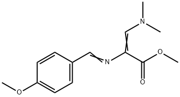 METHYL 3-(DIMETHYLAMINO)-2-([(4-METHOXYPHENYL)METHYLENE]AMINO)ACRYLATE Struktur