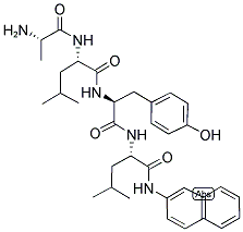 H-ALA-LEU-TYR-LEU-BETA-NA Struktur