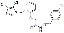 N'1-(4-CHLOROBENZYLIDENE)-2-(2-[(4,5-DICHLORO-1H-IMIDAZOL-1-YL)METHYL]PHENOXY)ETHANOHYDRAZIDE Struktur