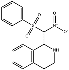 1-[NITRO(PHENYLSULFONYL)METHYL]-1,2,3,4-TETRAHYDROISOQUINOLINE Struktur