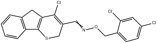 4-CHLORO-2,5-DIHYDROINDENO[1,2-B]THIOPYRAN-3-CARBALDEHYDE O-(2,4-DICHLOROBENZYL)OXIME Struktur