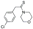 4-[2-(4-CHLOROPHENYL)ETHANETHIOYL]MORPHOLINE Struktur