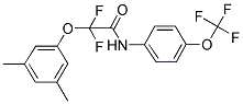 2-(3,5-DIMETHYLPHENOXY)-2,2-DIFLUORO-N-[4-(TRIFLUOROMETHOXY)PHENYL]ACETAMIDE Struktur