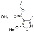 ETHYL 5-HYDROXY-3-METHYL-4-ISOXAZOLECARBOXYLATE, SODIUM SALT HYDRATE Struktur