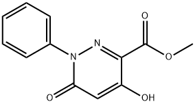 METHYL 4-HYDROXY-6-OXO-1-PHENYL-1,6-DIHYDRO-3-PYRIDAZINECARBOXYLATE Struktur