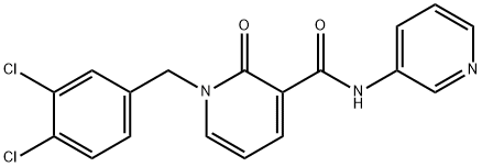 1-(3,4-DICHLOROBENZYL)-2-OXO-N-(3-PYRIDINYL)-1,2-DIHYDRO-3-PYRIDINECARBOXAMIDE Struktur