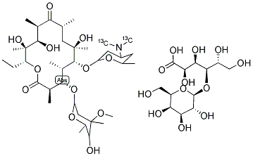 ERYTHROMYCIN LACTOBIONATE SALT (N-METHYL-13C) Struktur