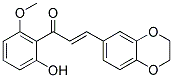 3-(2,3-DIHYDRO-1,4-BENZODIOXIN-6-YL)-1-(2-HYDROXY-6-METHOXYPHENYL)PROP-2-EN-1-ONE Struktur