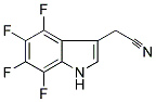 4,5,6,7-TETRAFLUORO-3-INDOLEACETONITRILE Struktur