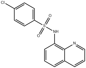 ((4-CHLOROPHENYL)SULFONYL)-8-QUINOLYLAMINE Struktur