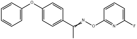 1-(4-PHENOXYPHENYL)-1-ETHANONE O-(6-FLUORO-2-PYRIDINYL)OXIME Struktur