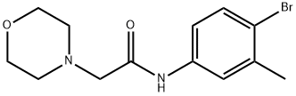 N-(4-BROMO-3-METHYLPHENYL)-2-MORPHOLINOACETAMIDE Struktur