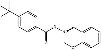 1-[(([4-(TERT-BUTYL)BENZOYL]OXY)IMINO)METHYL]-2-METHOXYBENZENE Struktur