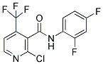 N3-(2,4-DIFLUOROPHENYL)-2-CHLORO-4-(TRIFLUOROMETHYL)NICOTINAMIDE Struktur