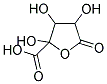 2,3,4-TRIHYDROXY-5-OXO-2-TETRAHYDROFUROIC ACID Struktur