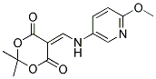 5-(((6-METHOXY(3-PYRIDYL))AMINO)METHYLENE)-2,2-DIMETHYL-1,3-DIOXANE-4,6-DIONE Struktur