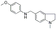 (2,3-DIHYDRO-1-METHYLINDOL-5-YL)-N-(4-METHOXYPHENYL)METHANAMINE Struktur