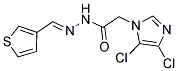 N'1-(3-THIENYLMETHYLIDENE)-2-(4,5-DICHLORO-1H-IMIDAZOL-1-YL)ETHANOHYDRAZIDE Struktur