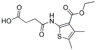 4-([3-(ETHOXYCARBONYL)-4,5-DIMETHYLTHIEN-2-YL]AMINO)-4-OXOBUTANOIC ACID Struktur