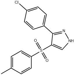 3-(4-CHLOROPHENYL)-1H-PYRAZOL-4-YL 4-METHYLPHENYL SULFONE Struktur