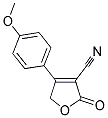 4-(4-METHOXYPHENYL)-2-OXO-2,5-DIHYDRO-3-FURANCARBONITRILE Struktur