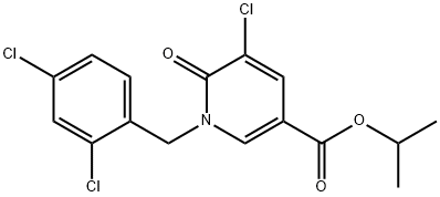 ISOPROPYL 5-CHLORO-1-(2,4-DICHLOROBENZYL)-6-OXO-1,6-DIHYDRO-3-PYRIDINECARBOXYLATE Struktur