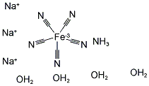 SODIUM AMMINEPENTACYANOFERRATE(II) HYDRATE Struktur