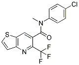 N-(4-CHLOROPHENYL)-N-METHYL-5-(TRIFLUOROMETHYL)THIENO[3,2-B]PYRIDINE-6-CARBOXAMIDE Struktur