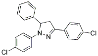 1,3-BIS(4-CHLOROPHENYL)-5-PHENYL-4,5-DIHYDRO-1H-PYRAZOLE Struktur