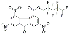 2,2,3,3,4,4,5,5-OCTAFLUOROPENTYL 2,5,7-TRINITRO-9-OXO-9H-FLUORENE-4-CARBOXYLATE Struktur