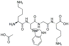 H-LYS-TRP-GLY-LYS-OH ACETATE SALT Struktur