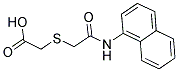 (NAPHTHALEN-1-YLCARBAMOYLMETHYLSULFANYL)-ACETIC ACID Struktur