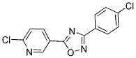 2-CHLORO-5-[3-(4-CHLOROPHENYL)-1,2,4-OXADIAZOL-5-YL]PYRIDINE Struktur