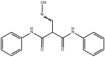 2-[(HYDROXYIMINO)METHYL]-N1,N3-DIPHENYLMALONAMIDE Struktur