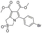 DIMETHYL 5-(4-BROMOPHENYL)-2,2-DIOXO-2,3-DIHYDRO-1H-2LAMBDA6-PYRROLO[1,2-C][1,3]THIAZOLE-6,7-DICARBOXYLATE Struktur