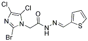 N'1-(2-THIENYLMETHYLIDENE)-2-(2-BROMO-4,5-DICHLORO-1H-IMIDAZOL-1-YL)ETHANOHYDRAZIDE Struktur