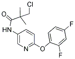 N1-[6-(2,4-DIFLUOROPHENOXY)-3-PYRIDYL]-3-CHLORO-2,2-DIMETHYLPROPANAMIDE Struktur